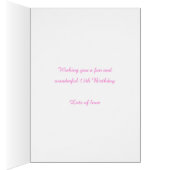 13. Geburtstag Blume Brauch Aqua rosa gelb (Innen (Rechts))