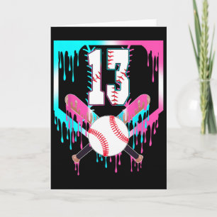 13. Geburtstag Bysebyll Home Plate Drip Eiscreme 1 Karte