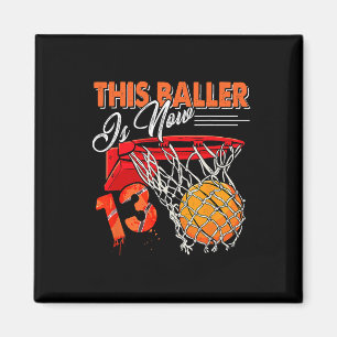 13. Geburtstag Bysketbyll Spaß 13 Jahre Alte Kinde Magnet