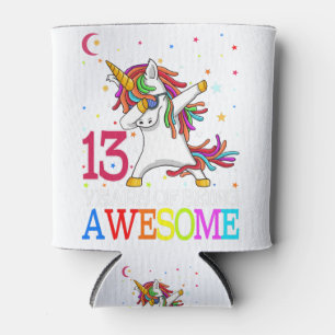 13. Geburtstag Dabbing Einhorn Party Geschenk 13 J Dosenkühler