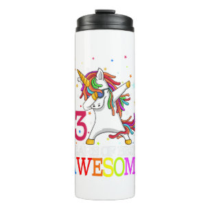 13. Geburtstag Dabbing Einhorn Party Geschenk 13 J Thermosbecher