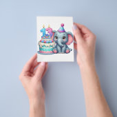 13. Geburtstag Elefantentorte Flyer (Gruppe)