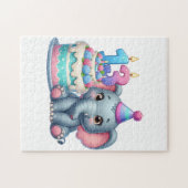 13. Geburtstag Elefantentorte Puzzle (Horizontal)