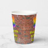 13. Geburtstag: Fun Graffiti-Inspiriert Regenbogen Pappbecher (Rechts)