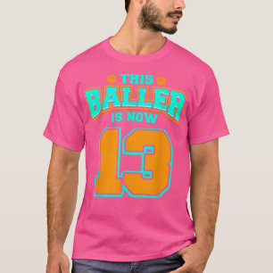 13. Geburtstag für Boys Basketball 13 Jahre alt Ki T-Shirt