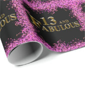 13. Geburtstag Geschenkpapier (Rolleneckpunkt)