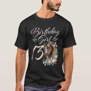 13. Geburtstag Girl Horse 13 Jahre alter Tag T-Shirt