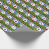 13. Geburtstag Golf Ball Geschenkpapier (Ecke)