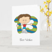 13. Geburtstag - Grußkarte - Junge Karte (Gelbe Blume)