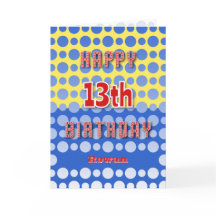 13. Geburtstag hinzufügen Namenskreismuster