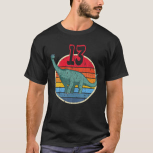 13. Geburtstag I Brachiosaurus Diplodocus I Famili T-Shirt