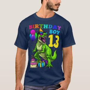 13. Geburtstag Junge 13 Dinosaurier T-Shirt