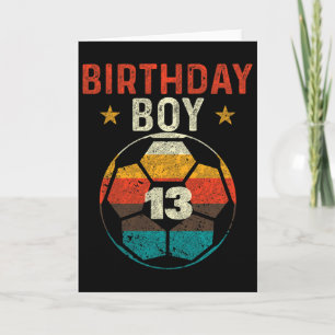 13. Geburtstag Junge Fußballfan 13 Jahre Alt Gebur Karte