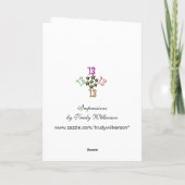 13. Geburtstag (Juwelen) Karte (Rückseite)