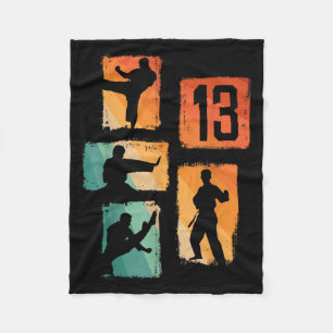 13. Geburtstag Karate Taekwondo 13 Jahre alter Jun Fleecedecke