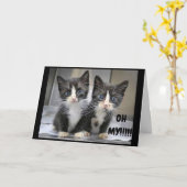 **13. GEBURTSTAG** KITTENS SAGEN WOW!!!! Karte (Gelbe Blume)