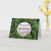 13. Geburtstag mit Baseball Karte (Gelbe Blume)