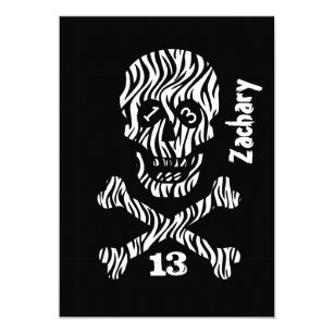 Totenkopf Einladungen Zazzle De
