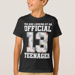 13. Geburtstag Offizielle Teenagermädchen T-Shirt