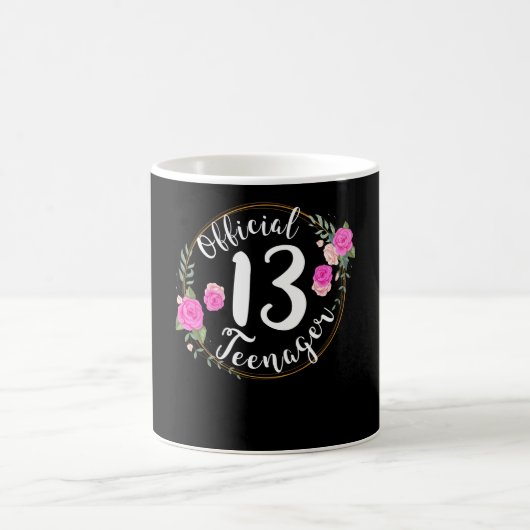 13. Geburtstag offizieller 13-jähriger Teenager Kaffeetasse (Mittel)