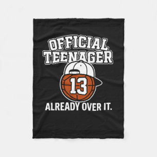 13. Geburtstag Offizieller Teenager Lustiger Teen Fleecedecke