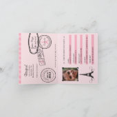 13. Geburtstag Paris Passport Einladung (Innenseite)
