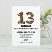 13. Geburtstag, Party, Armee, dreizehn, Geburtstag (Stehend Vorderseite)