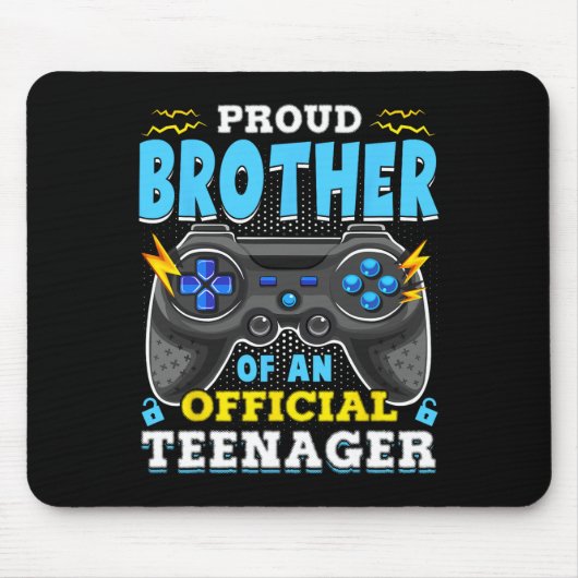 13. Geburtstag Proud Brother Offiziell Teenager Vi Mousepad (Vorne)