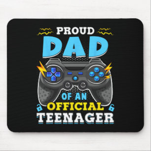 13. Geburtstag Proud Vater Offiziell Teenager Vide Mousepad