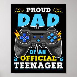 13. Geburtstag Proud Vater Offiziell Teenager Vide Poster