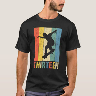 13. Geburtstag Retro Skateboard Skater Boys Kids 1 T-Shirt