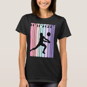 13. Geburtstag Retro Volleyball Girl Player 13 Jah T-Shirt