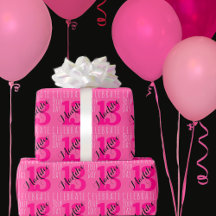 13. Geburtstag Rosa Individuelle Name Typografie