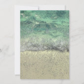 13. Geburtstag Schwimmbad Party Wasser Abstrakte K Einladung (Rückseite)