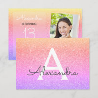 13. Geburtstag Sparkle Rainbow Foto