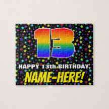 13. Geburtstag — Spaß, farbenfrohe Sternenweltenmu