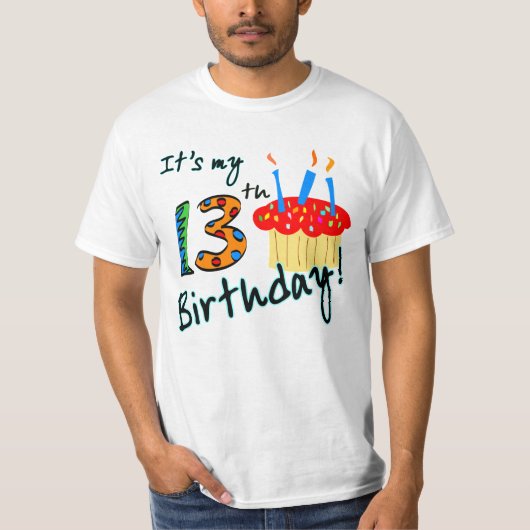 13. Geburtstag T Shirt (Vorderseite)