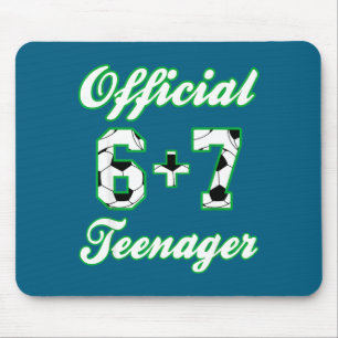 13. Geburtstag Teenager Lustig Fußball 6+7 Meme  Mousepad