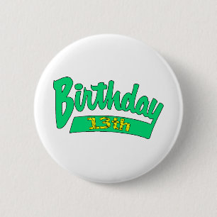 13. Geburtstags-Geschenke Button