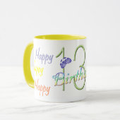 13. Geburtstags-glückliche Tasse (Vorderseite Links)