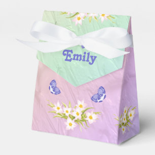 13. Geburtstags-Party-Regenbogen-Schmetterlinge Geschenkschachtel