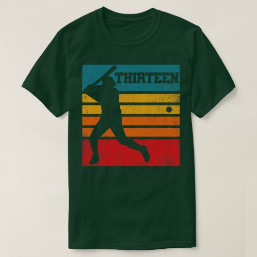 13. Geburtstagsbatter Baseball-Player T-Shirt (Design vorne)