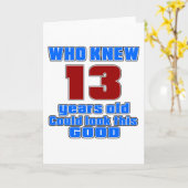 13 Geburtstagsdesigns Karte (Gelbe Blume)