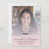 13. Geburtstagseinladung Geburtstagsparty Foto pin Einladung (Vorderseite)