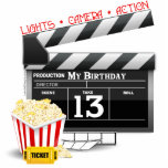 13. Geburtstagsfilm-Party<br><div class="desc">13. Hollywood Film Movie Thema Geburtstagsparty T - Shirt, Kuchen Toppers, Kuchen Teller, Gastgeschenke, Karten, Knöpfe für Ihre Movie themed Geburtstagsparty. 13. Geburtstag Geschenke und Dekorationen mit Film-Filmklapboard, Popcorn, Lichter, Kamera, Action und die Nummer 13. 13 Jahre alte Geschenke für Menschen ab 13 Jahren.</div>