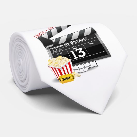 13. Geburtstagsfilm-Party Krawatte (Gerollt)