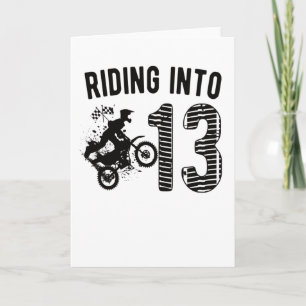 13. Geburtstagsgeschenk Dirt Bike 13-jähriger Bike Karte