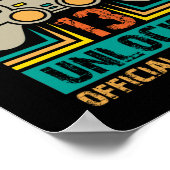 13. Geburtstagsgeschenkboys Stufe 13 Entsperrt Off Poster (Ecke)