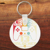 13. Geburtstagsgeschenkboys Stufe 13 Entsperrt Off Schlüsselanhänger (Vorderseite)