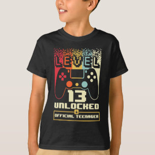 13. Geburtstagsgeschenkboys Stufe 13 Entsperrt Off T-Shirt